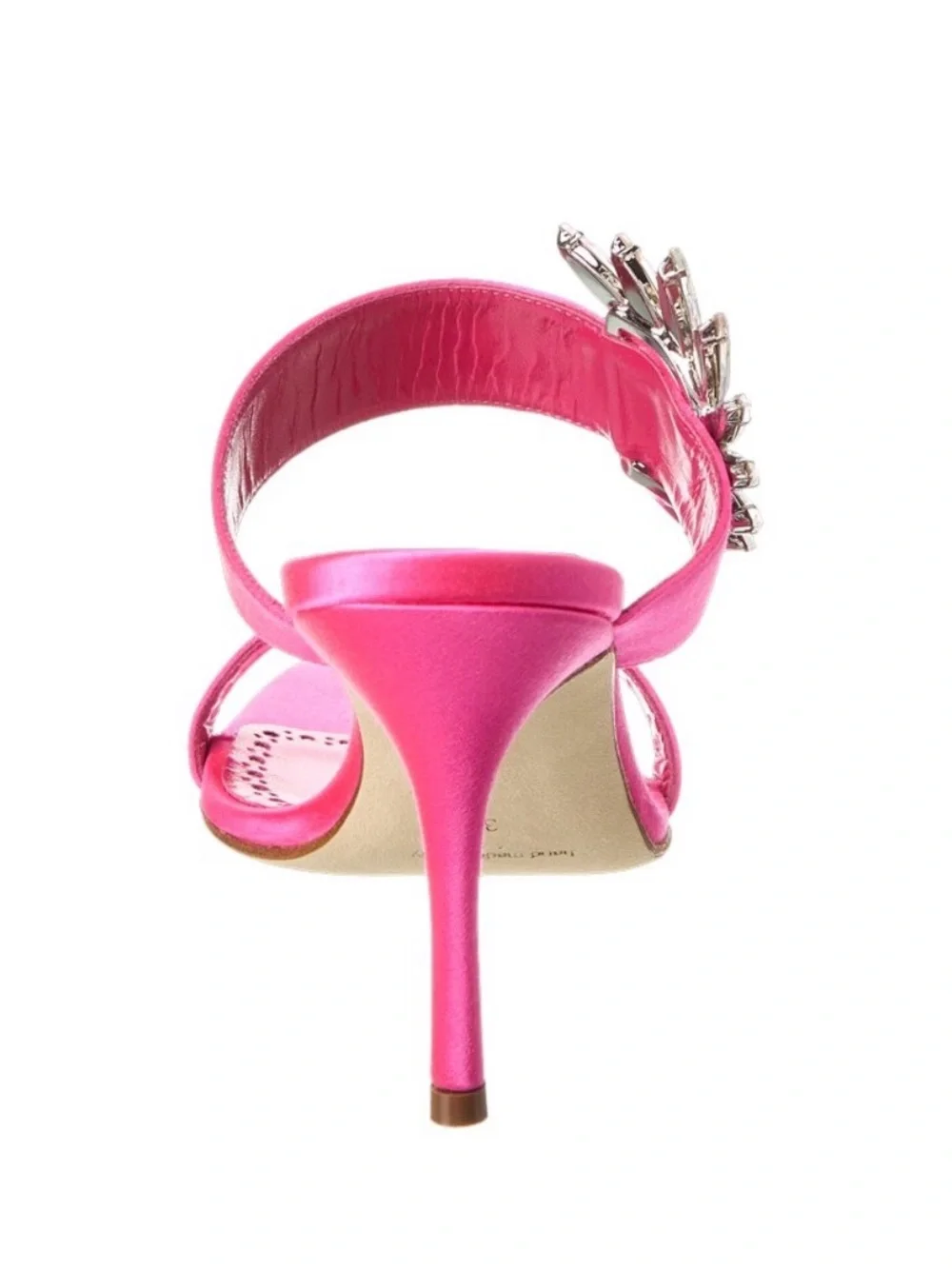 Manolo Blahnik Clevela 90 Satin Sandal